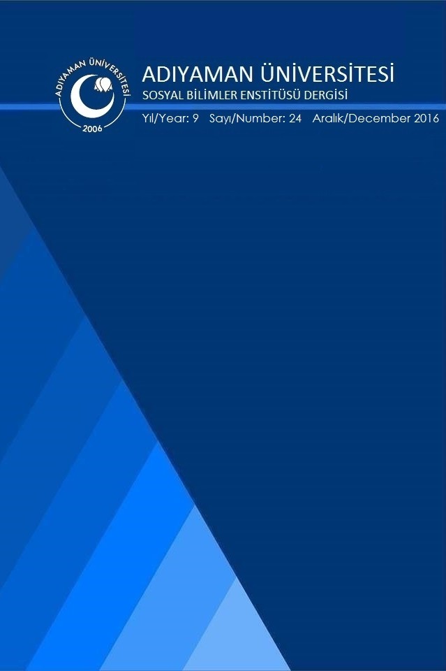 Adıyaman Üniversitesi Sosyal Bilimler Enstitüsü Dergisi
