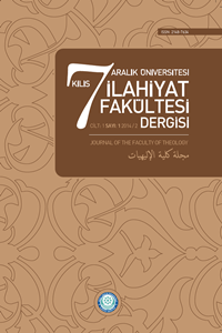 Kilis 7 Aralık Üniversitesi İlahiyat Fakültesi Dergisi