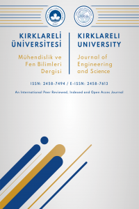 Kırklareli Üniversitesi Mühendislik ve Fen Bilimleri Dergisi