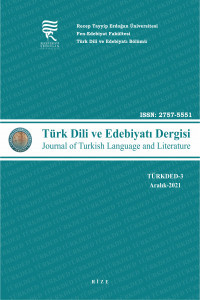 Recep Tayyip Erdoğan Üniversitesi Fen-Edebiyat Fakültesi Türk Dili ve Edebiyatı Dergisi