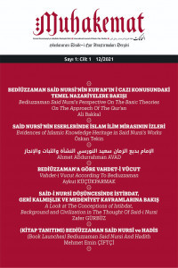 Muhakemat Uluslararası Risale-i Nur Araştırmaları Dergisi