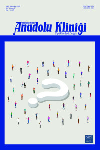 Anadolu Kliniği Tıp Bilimleri Dergisi