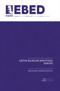 Mehmet Akif Ersoy Üniversitesi Eğitim Bilimleri Enstitüsü Dergisi