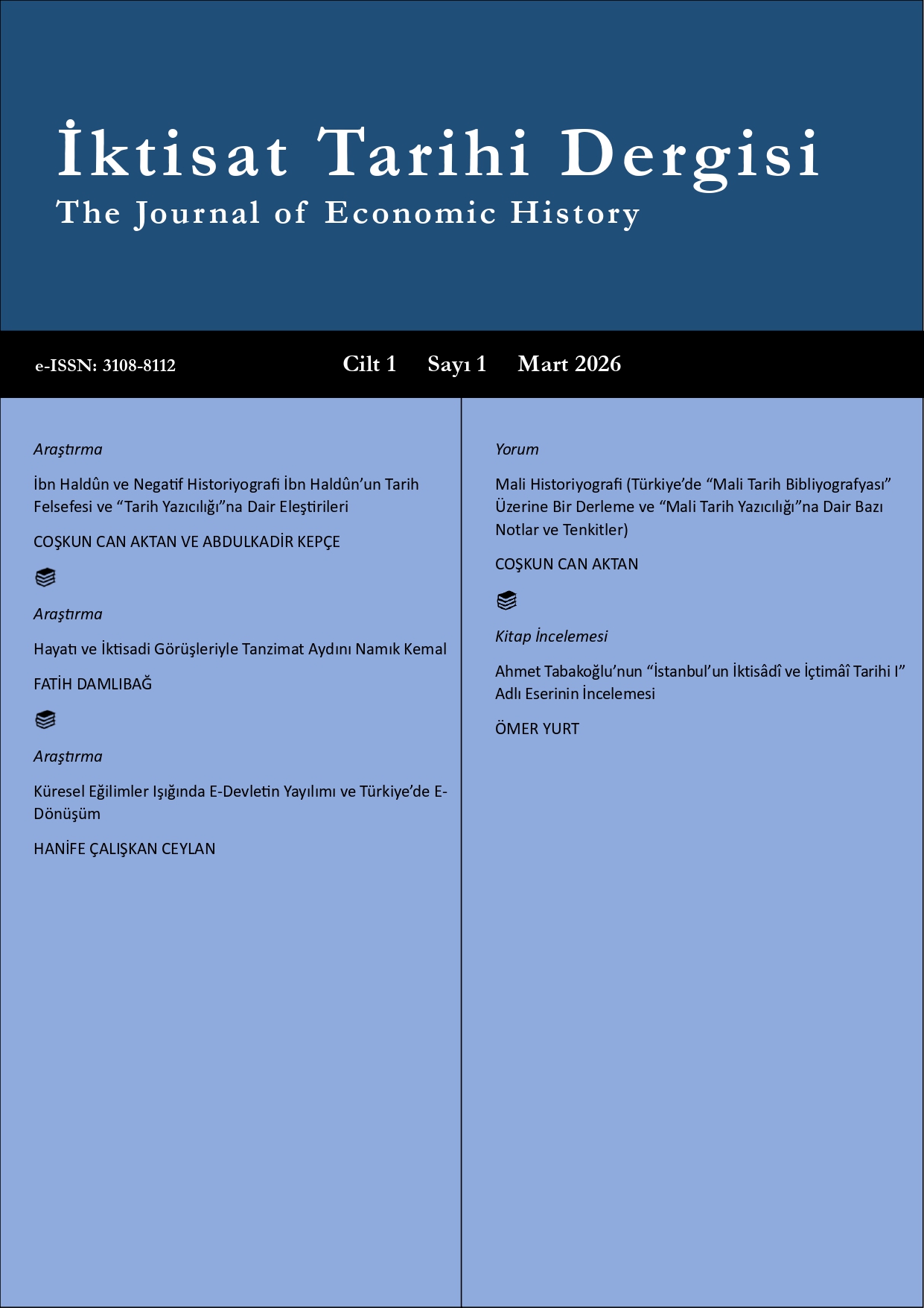 İktisat Tarihi Dergisi